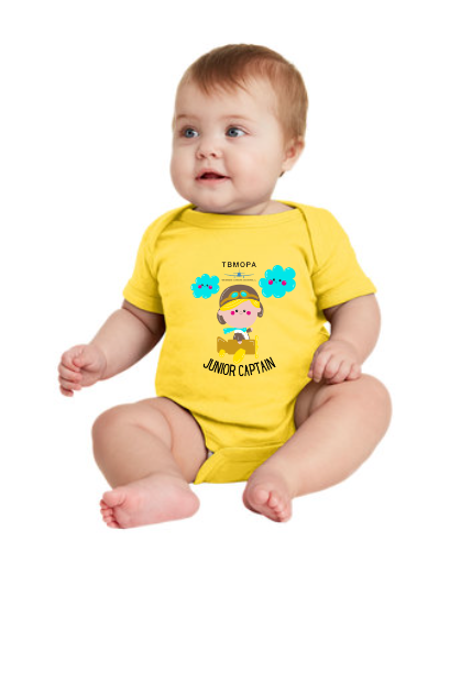 Junior Captain- Infant Short Sleeve Baby Rib Bodysuit